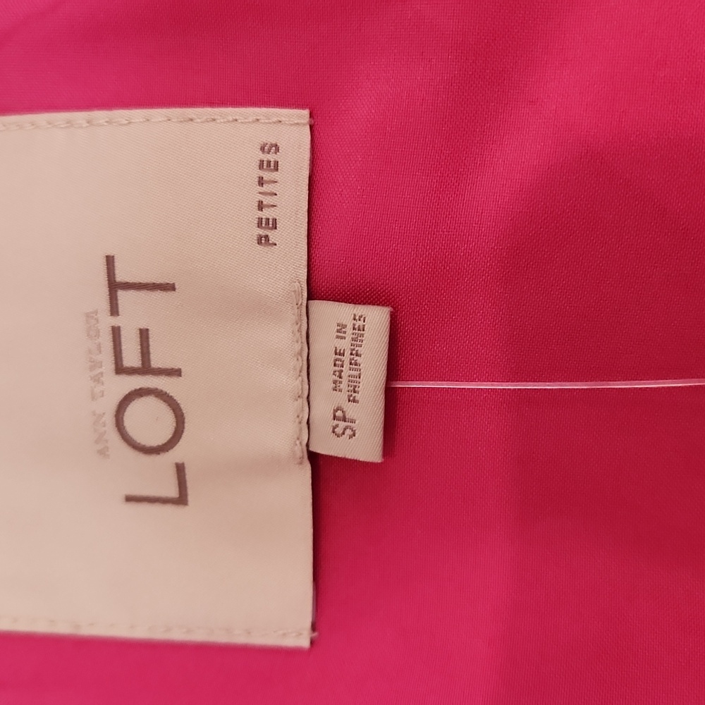 LOFT Blazer Hot Pink Womens Small - Picture 5 of 7